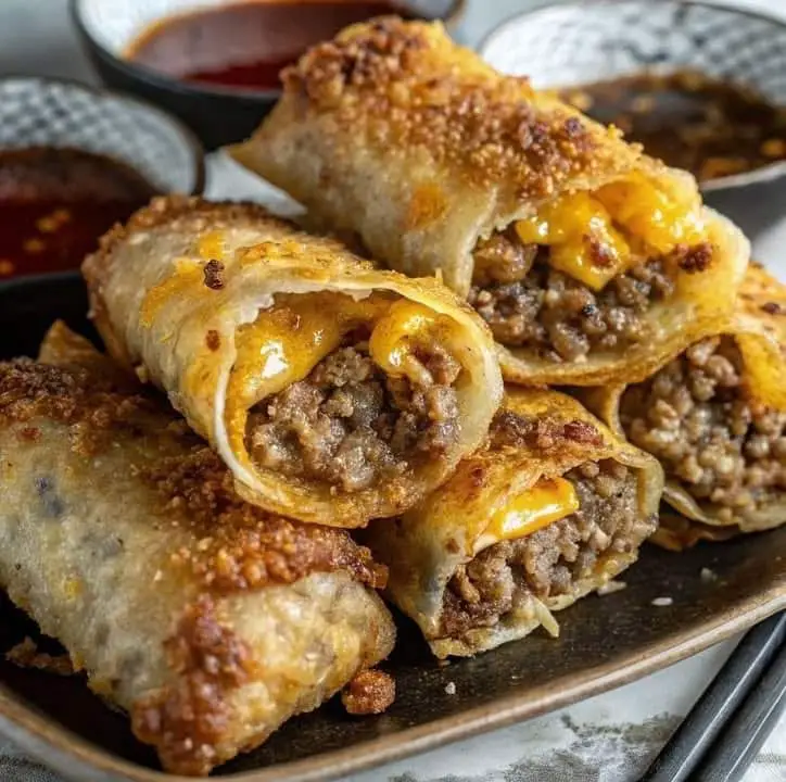 Involtini primavera cheeseburger