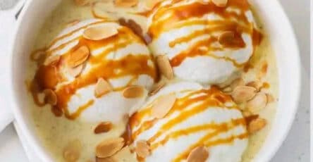 Isole galleggianti dessert francese