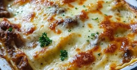 Lasagna funghi salsiccia