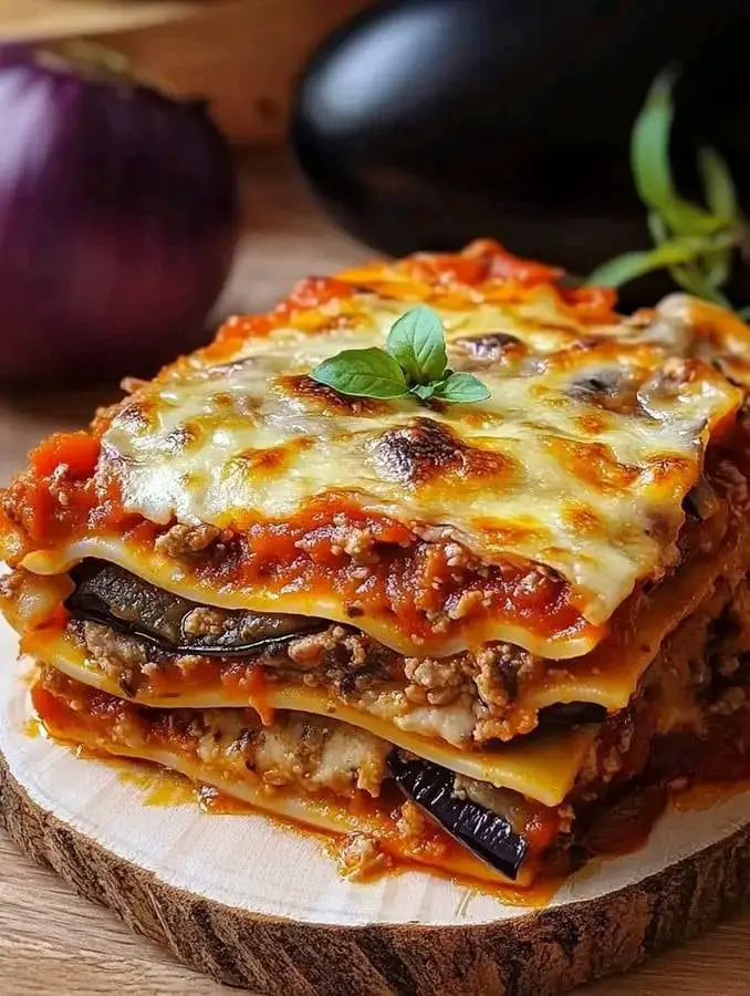 Lasagna salsiccia melanzane