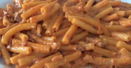 Maccheroncini affumicati cremosi
