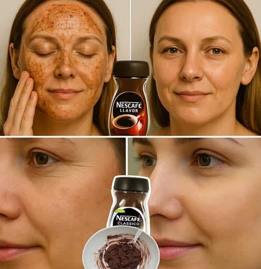 Maschera viso al caffè