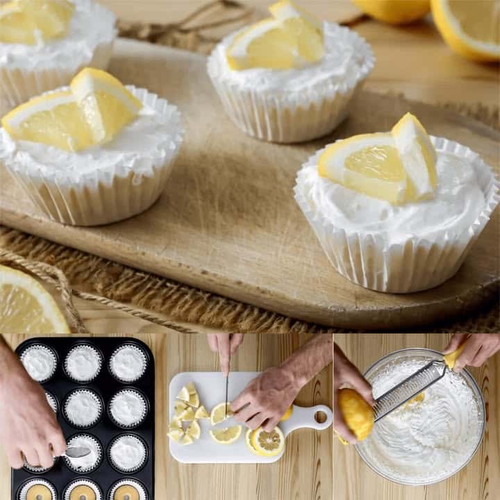 Mini cheesecake al limone