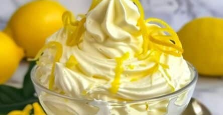 Mousse al limone leggera