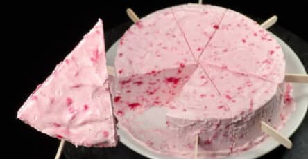 Mousse fresca ai lamponi