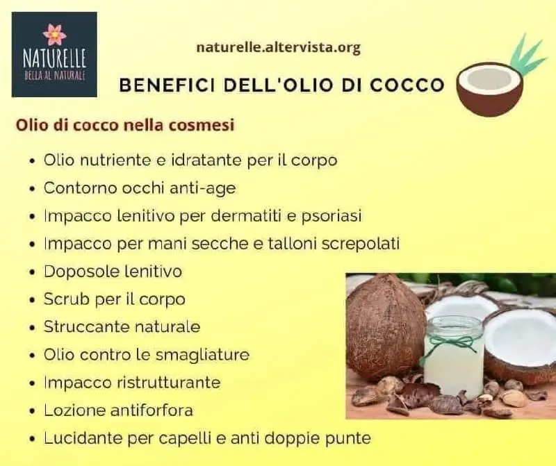 Olio di Cocco Utilizzi