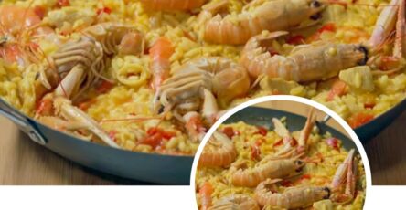 Paella spagnola deliziosa