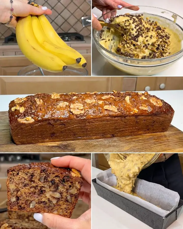 Pane di banana morbido