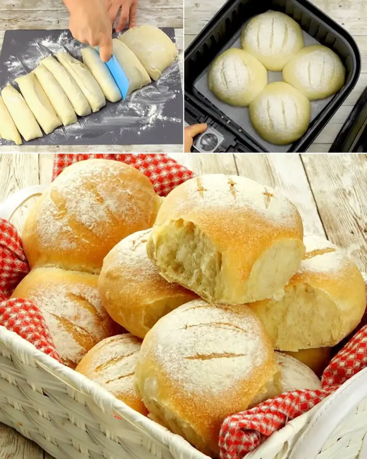 Panini soffici fritti aria