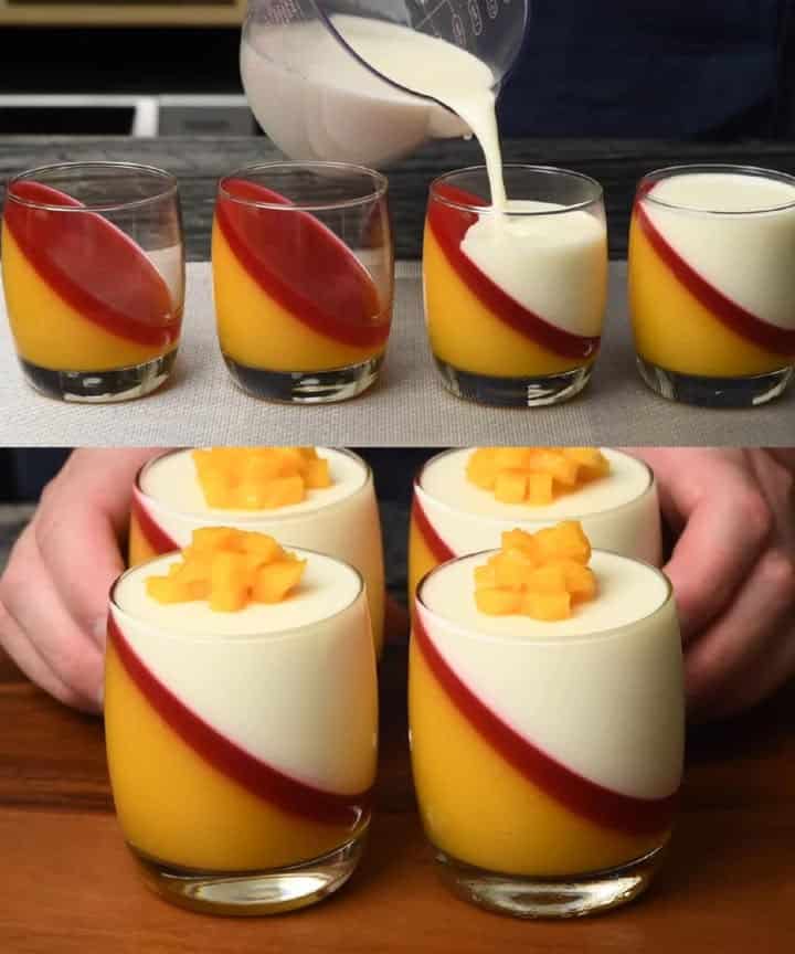 Panna cotta al mango
