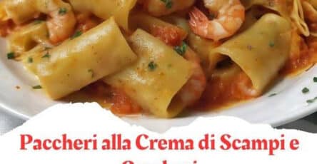Pasta con crema di scampi