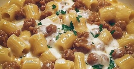 Pasta con fagioli e salsiccia