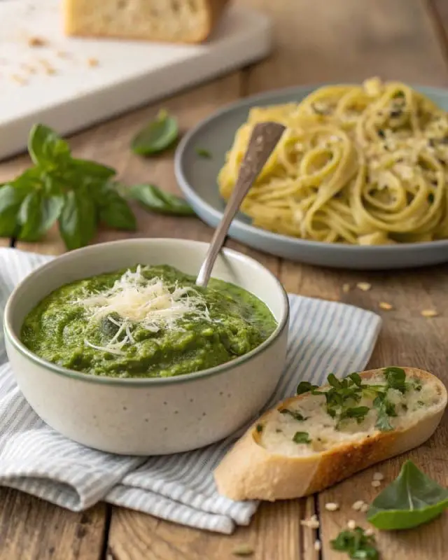 Pesto di zucchine e basilico