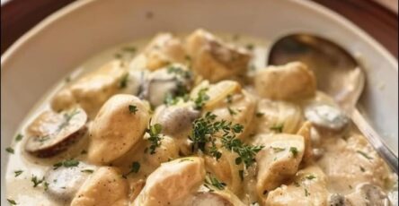 Pollo cremoso e gustoso