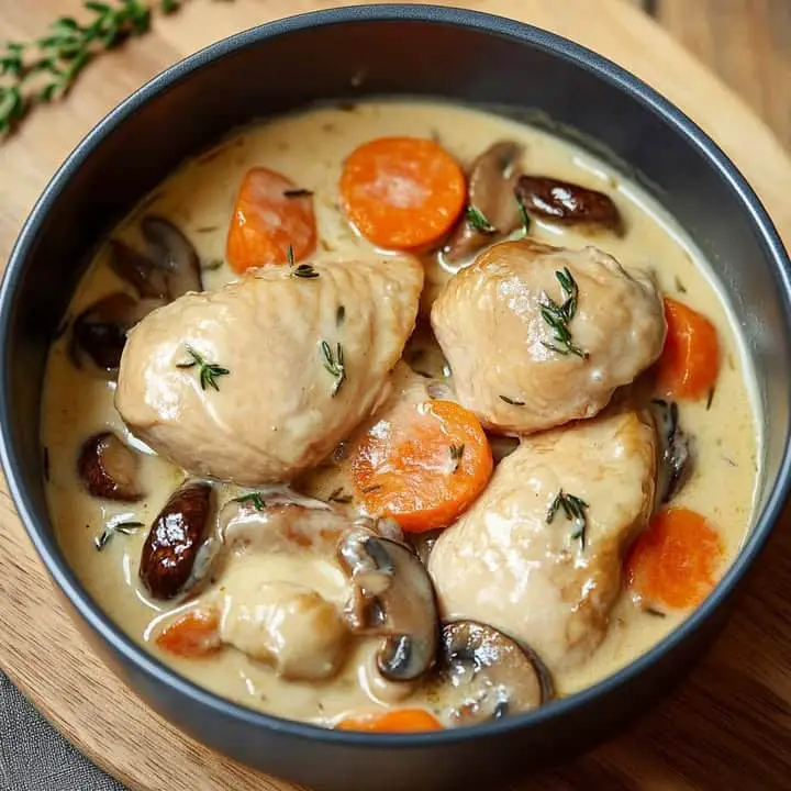 Pollo cremoso e saporito