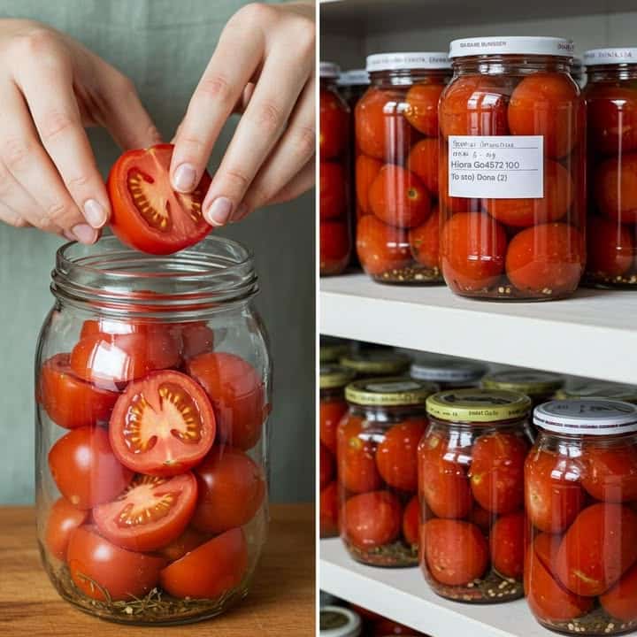 Pomodori freschi conservati