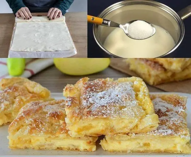 Pudding di mele facile