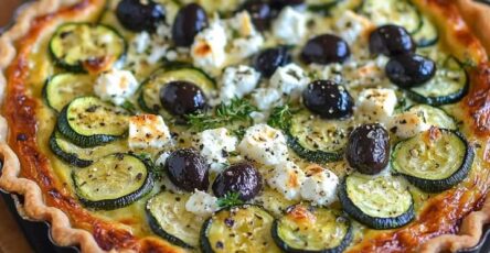 Quiche con Zucchine e Feta