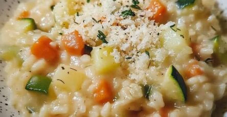 Risotto colorato di verdure