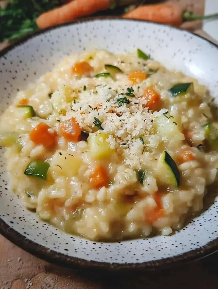 Risotto colorato di verdure