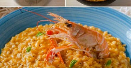 Risotto scampi e limone