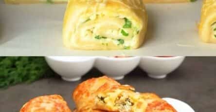 Rotolini di pasta sfoglia