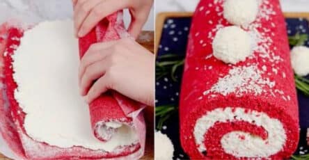 Rotolo di velluto rosso