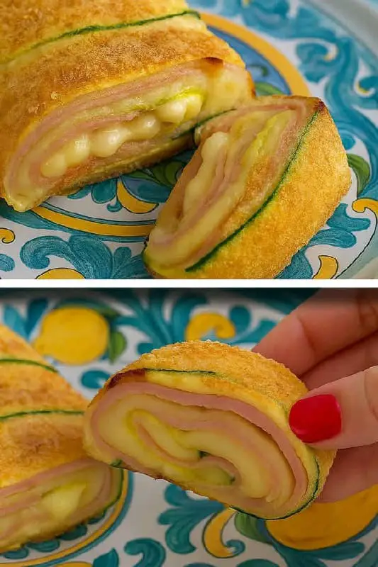 Rotolo di zucchine senza uova
