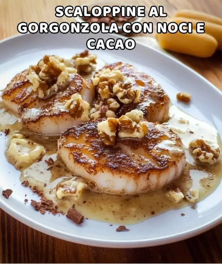 Scaloppine gorgonzola noci