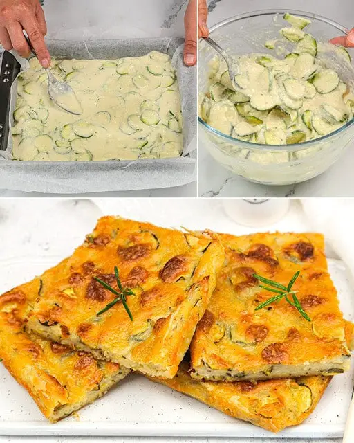 Schiacciata di zucchine semplice