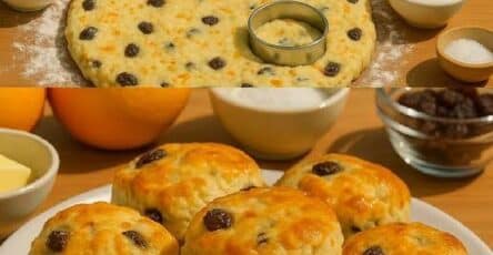 Scones dolci all'arancia