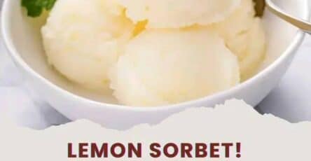 Sorbetto al limone fresco