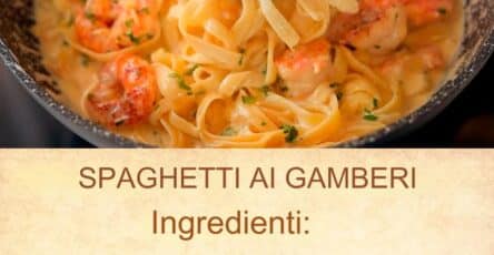 Spaghetti con gamberi cremosi