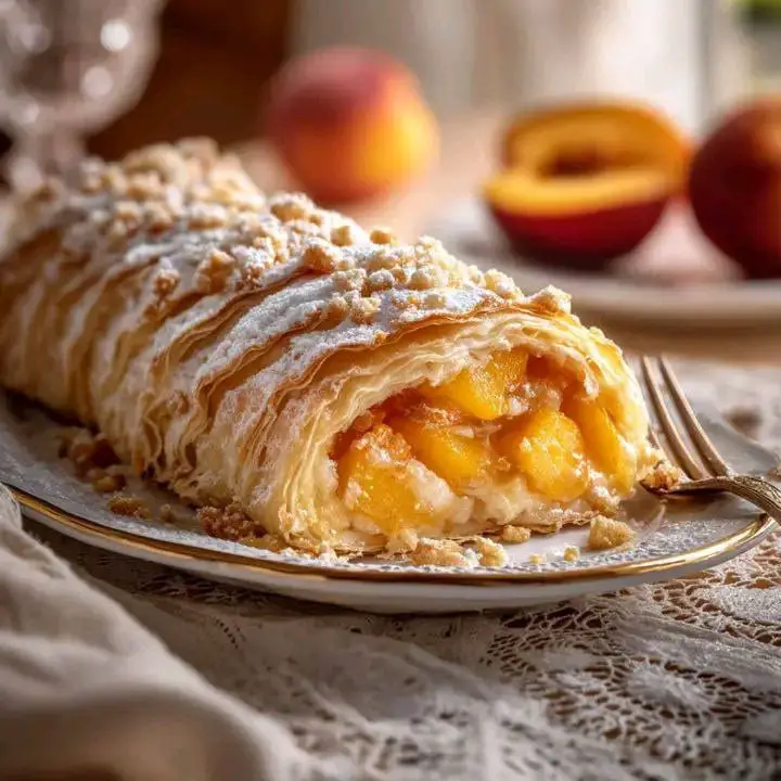 Strudel alle pesche estivo