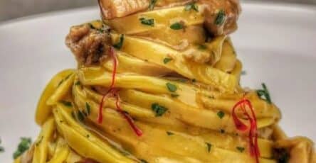 Tagliolini freschi con funghi
