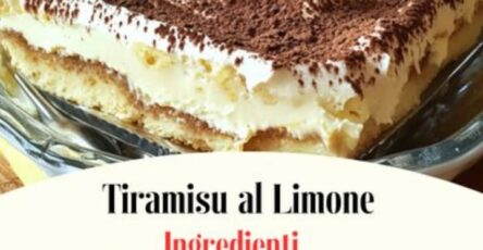 Tiramisù al limone facile