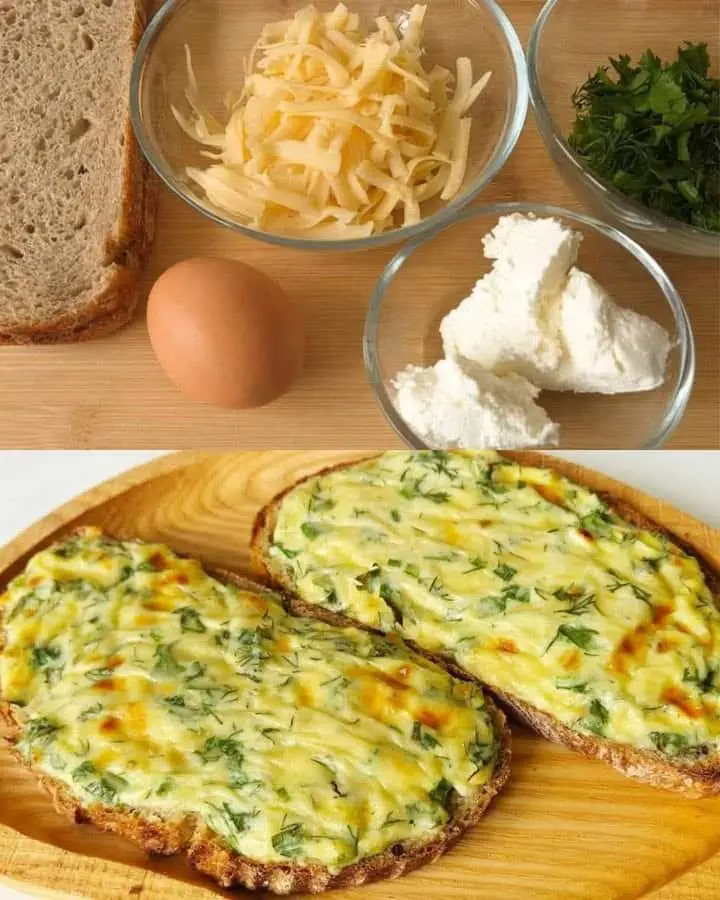 Toast formaggio e ricotta