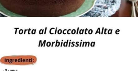 Torta al Cioccolato Morbida