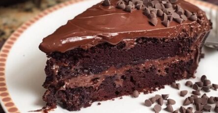 Torta al cioccolato decadente