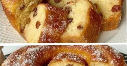 Torta al kefir e uvetta