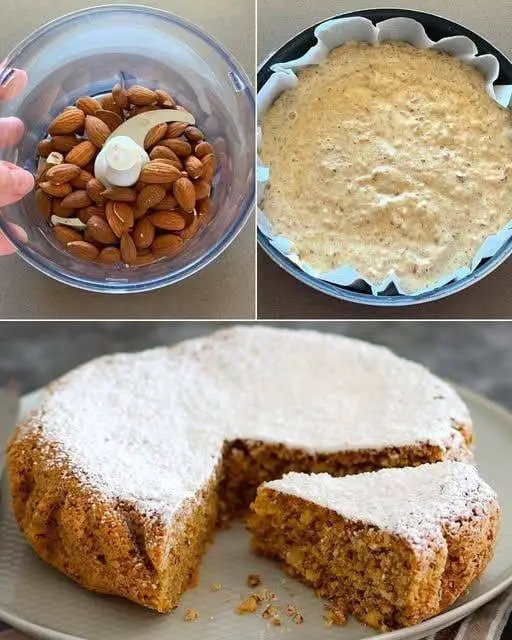Torta alle mandorle senza latte