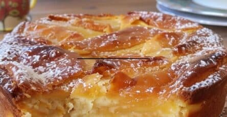 Torta con albumi e marmellata