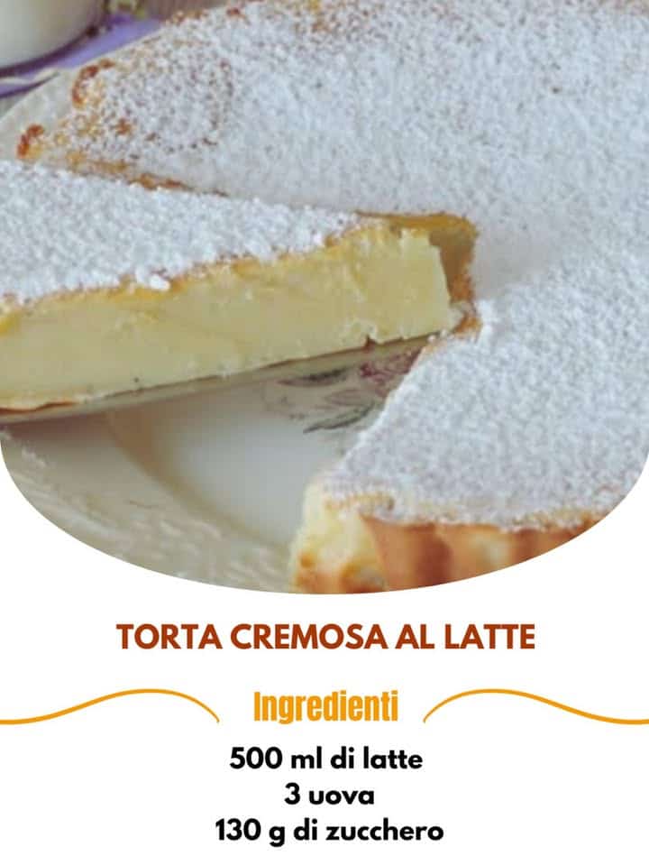 Torta cremosa al latte