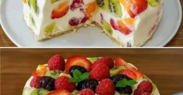 Torta cremosa alla frutta