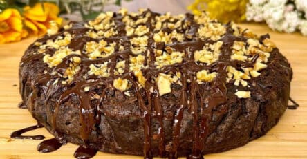 Torta di avena e cioccolato