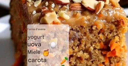 Torta di avena e carote