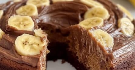 Torta di banane e cioccolato