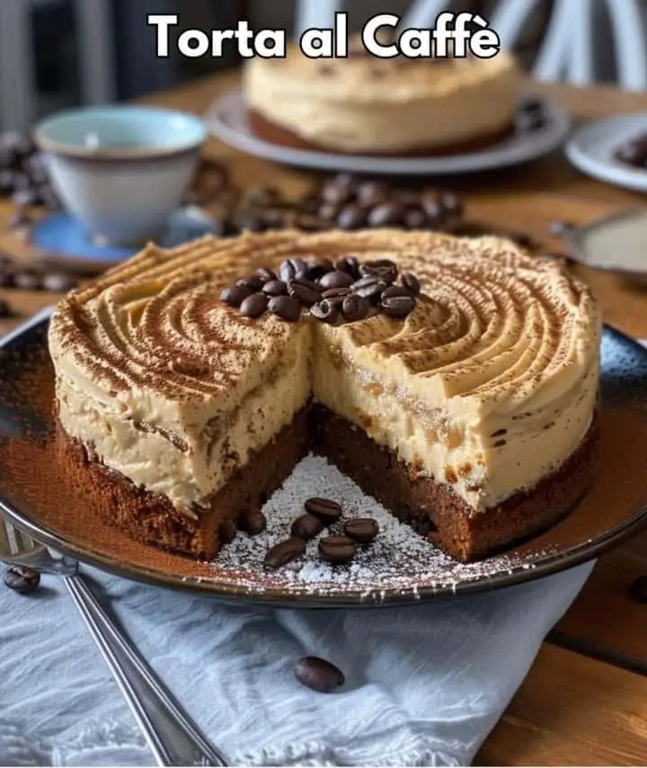 Torta di caffè deliziosa