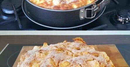Torta di mele succosa