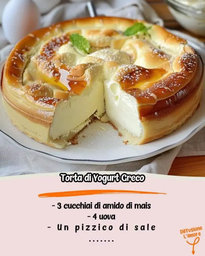 Torta di yogurt cremoso